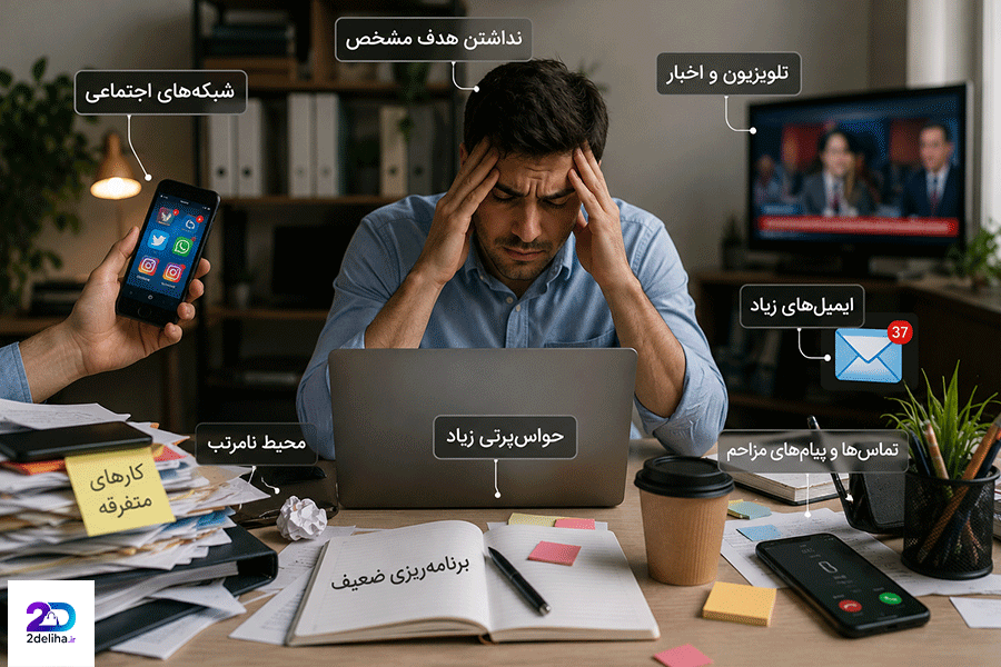 عوامل کاهش دهنده بهره وری شخصی